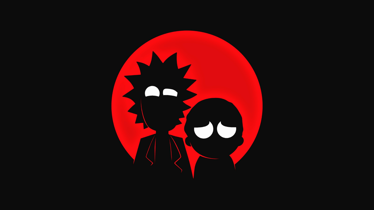 Rick and Morty silhouettes